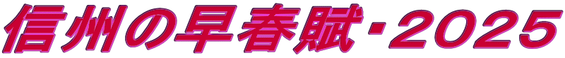 信州の早春賦・2025